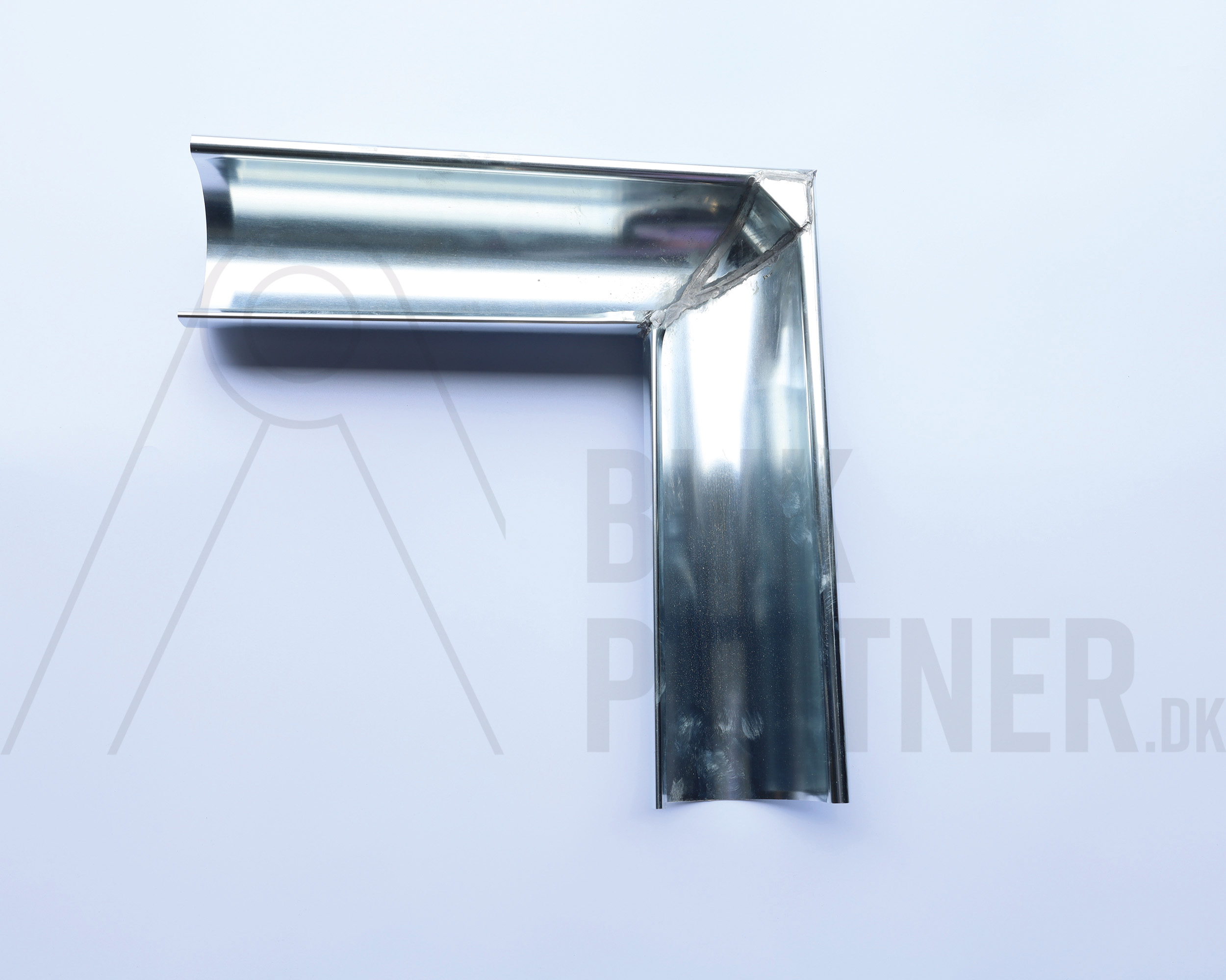 Gering, 1/2 rund, udv. 280(11"), 90°, Zink, VM Blank, 0,70