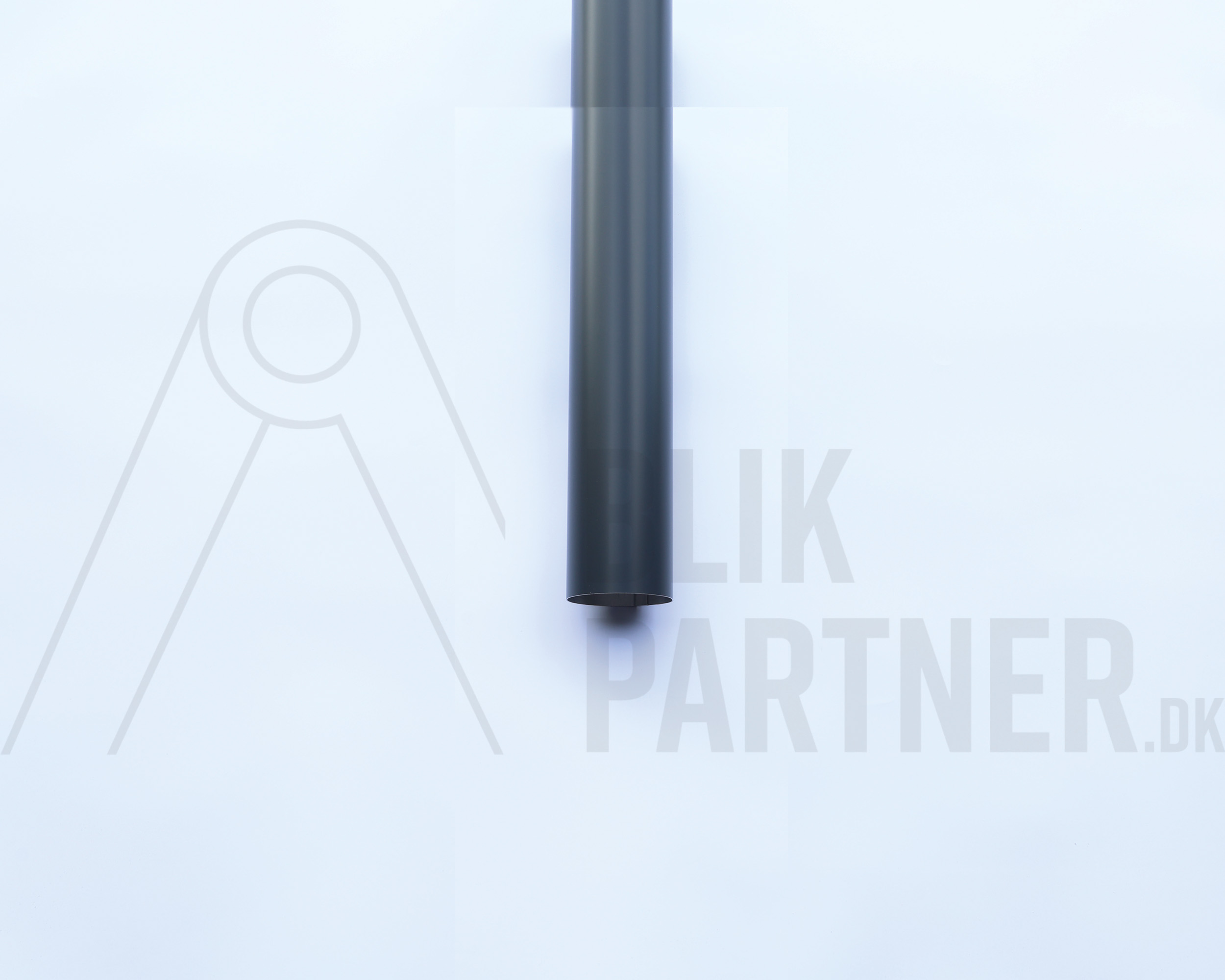 Nedløb, ø87, ALU, Sort Grå RAL 7021, 0,80x4000